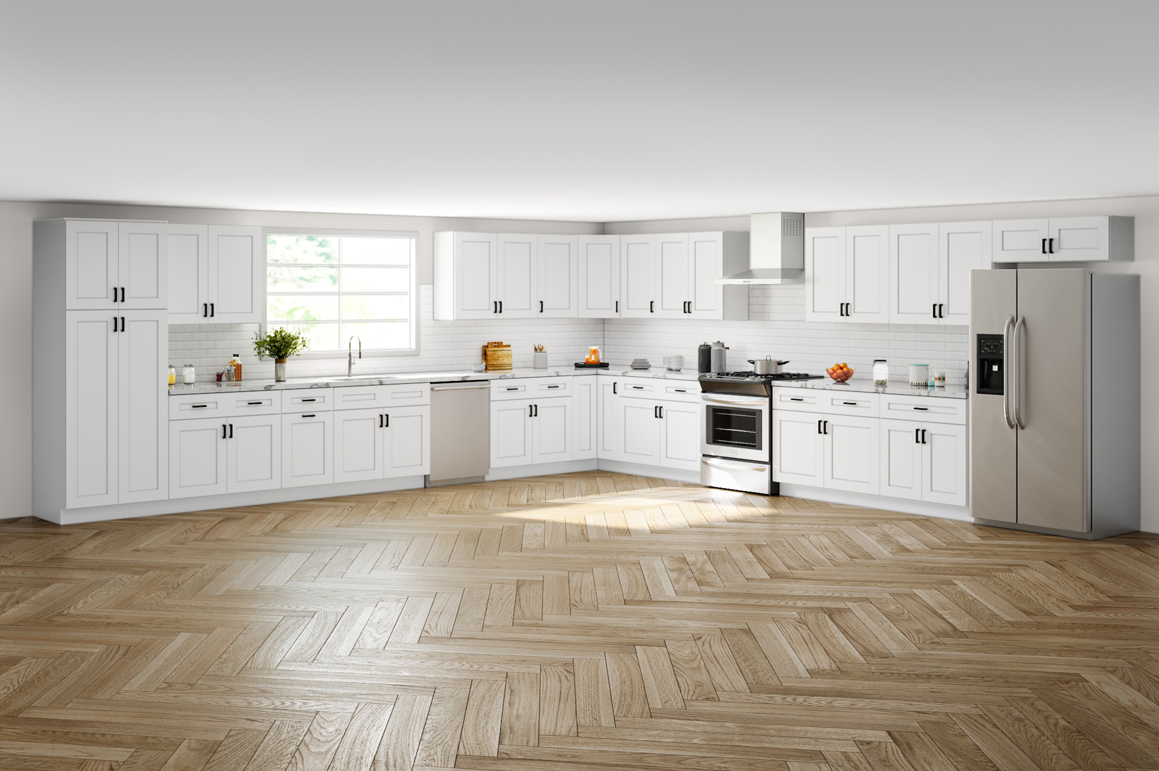 18 X 18 Modernform White Shaker Kitchen